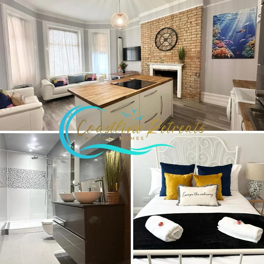 The Bournemouth Haven - Brought To You By Coastline Retreats - Grand 2 Bedroom Luxury Apartment - 3 Mins Walk To Beach - Superfast Wifi - Sleeps 6